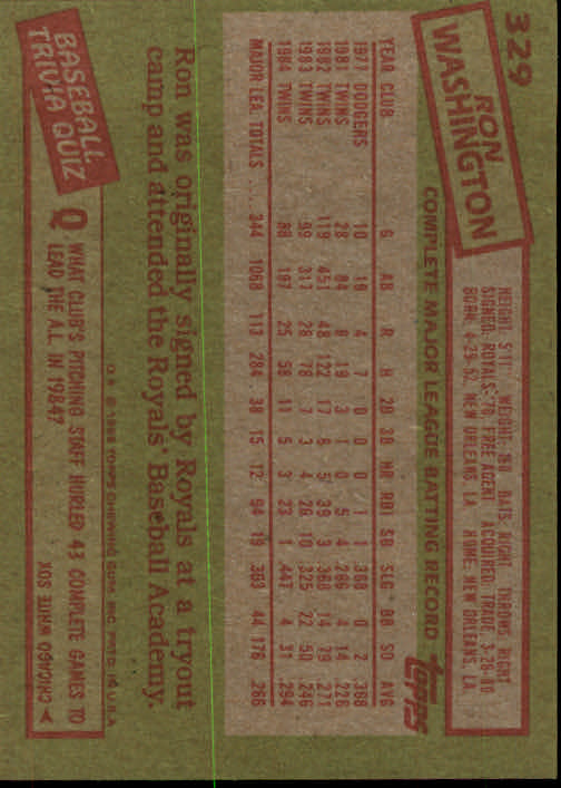 A2629- 1985 Topps Baseball Cards 201-400 +Rookies -You Pick- 15+ FREE US SHIP - Picture 259 of 401