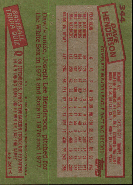 A2629- 1985 Topps Baseball Cards 201-400 +Rookies -You Pick- 15+ FREE US SHIP - Picture 289 of 401