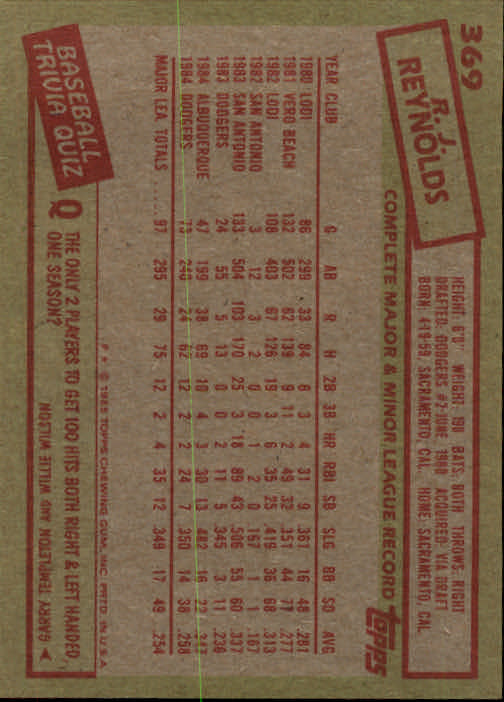 A2629- 1985 Topps Baseball Cards 201-400 +Rookies -You Pick- 15+ FREE US SHIP - Picture 339 of 401