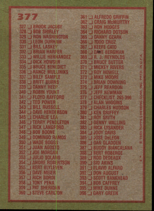 A2629- 1985 Topps Baseball Cards 201-400 +Rookies -You Pick- 15+ FREE US SHIP - Picture 355 of 401
