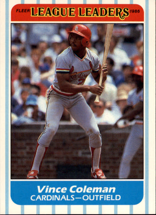 A8103- 1986 Fleer League Leaders BB Card #s 1-44 -You Pick- 15+ FREE US SHIP