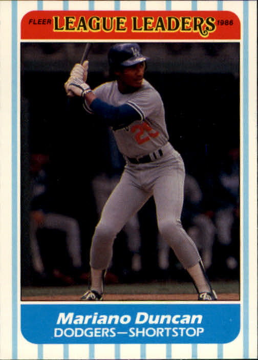 A8103- 1986 Fleer League Leaders BB Card #s 1-44 -You Pick- 15+ FREE US SHIP