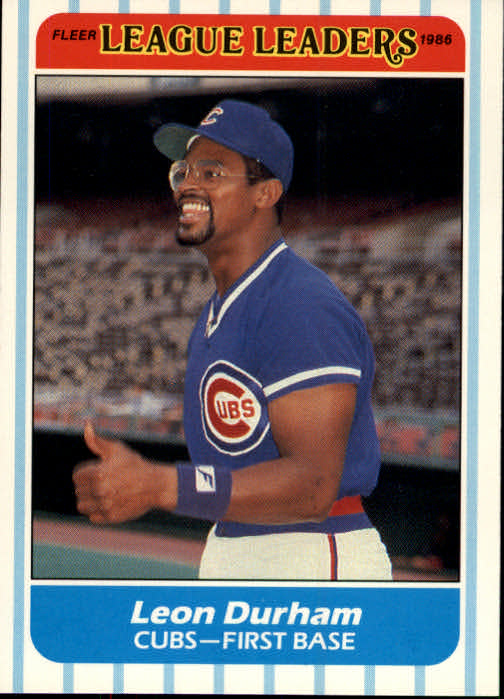 A8103- 1986 Fleer League Leaders BB Card #s 1-44 -You Pick- 15+ FREE US SHIP