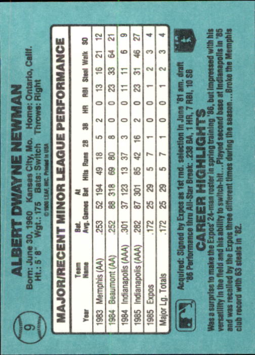 1986 Donruss Rookies Baseball Cards - Picture 18 of 104