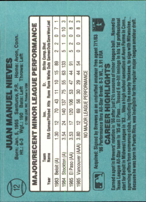 1986 Donruss Rookies Baseball Cards - Picture 22 of 104