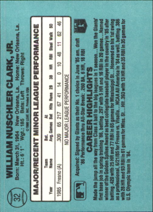1986 Donruss Rookies Baseball Cards - Picture 58 of 104
