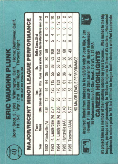 1986 Donruss Rookies Baseball Cards - Picture 72 of 104