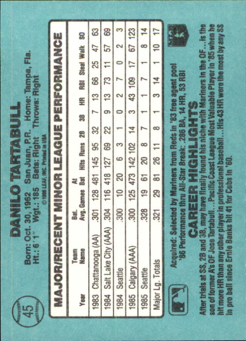 1986 Donruss Rookies Baseball Cards - Picture 82 of 104