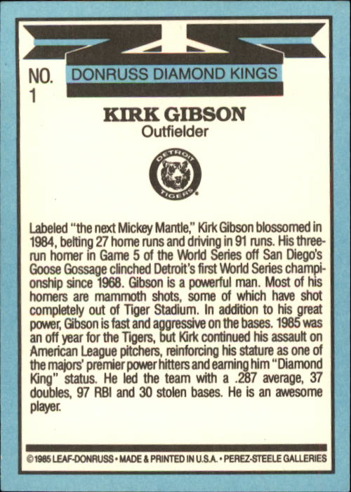 A0356- 1986 Donruss Baseball Cards 1-250 +Rookies -You Pick- 10+ FREE US SHIP - Picture 3 of 499