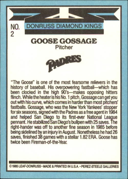 A0356- 1986 Donruss Baseball Cards 1-250 +Rookies -You Pick- 10+ FREE US SHIP - Picture 5 of 499