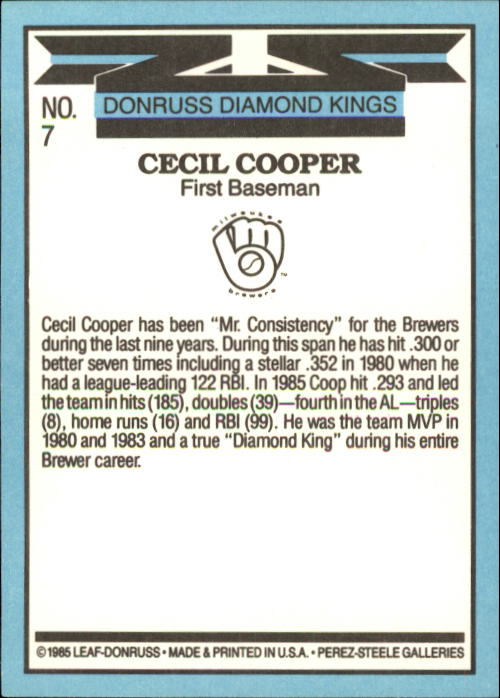 A0356- 1986 Donruss Baseball Cards 1-250 +Rookies -You Pick- 10+ FREE US SHIP - Picture 15 of 499