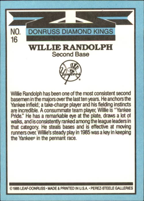 A0356- 1986 Donruss Baseball Cards 1-250 +Rookies -You Pick- 10+ FREE US SHIP - Picture 33 of 499