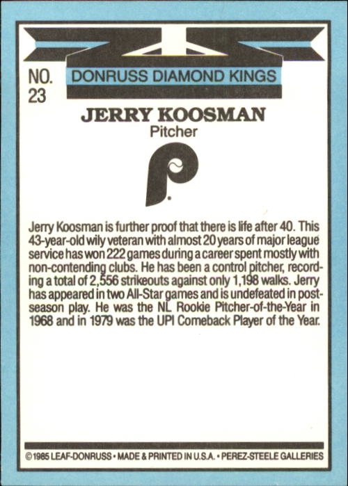 A0356- 1986 Donruss Baseball Cards 1-250 +Rookies -You Pick- 10+ FREE US SHIP - Picture 47 of 499