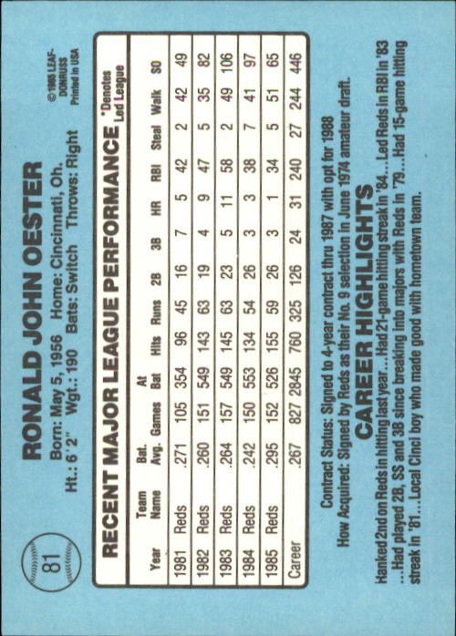 A0356- 1986 Donruss Baseball Cards 1-250 +Rookies -You Pick- 10+ FREE US SHIP - Picture 161 of 499
