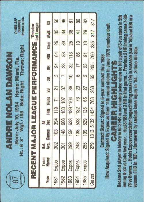 A0356- 1986 Donruss Baseball Cards 1-250 +Rookies -You Pick- 10+ FREE US SHIP - Picture 173 of 499