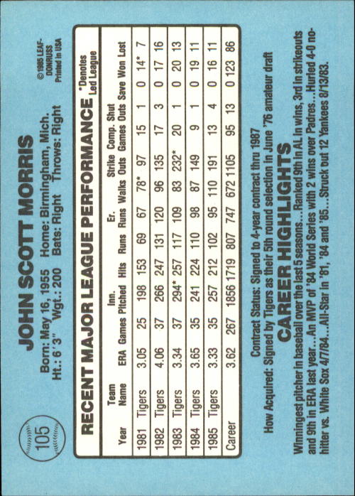A0356- 1986 Donruss Baseball Cards 1-250 +Rookies -You Pick- 10+ FREE US SHIP - Picture 209 of 499