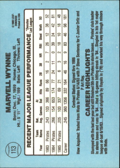 A0356- 1986 Donruss Baseball Cards 1-250 +Rookies -You Pick- 10+ FREE US SHIP - Picture 225 of 499