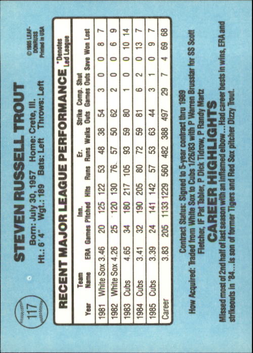 A0356- 1986 Donruss Baseball Cards 1-250 +Rookies -You Pick- 10+ FREE US SHIP - Picture 233 of 499