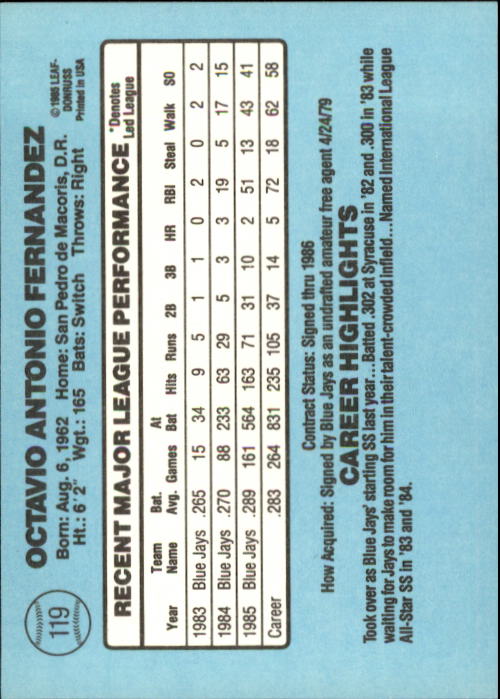 A0356- 1986 Donruss Baseball Cards 1-250 +Rookies -You Pick- 10+ FREE US SHIP - Picture 237 of 499