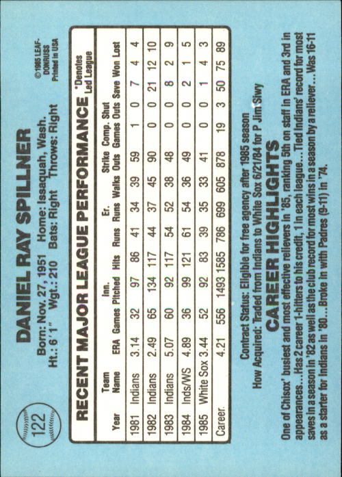 A0356- 1986 Donruss Baseball Cards 1-250 +Rookies -You Pick- 10+ FREE US SHIP - Picture 243 of 499