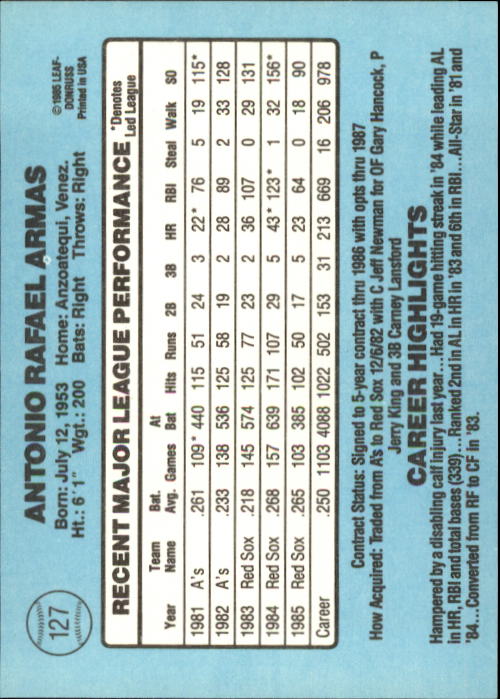 A0356- 1986 Donruss Baseball Cards 1-250 +Rookies -You Pick- 10+ FREE US SHIP - Picture 253 of 499