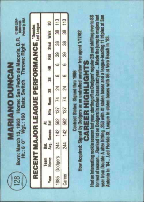 A0356- 1986 Donruss Baseball Cards 1-250 +Rookies -You Pick- 10+ FREE US SHIP - Picture 255 of 499