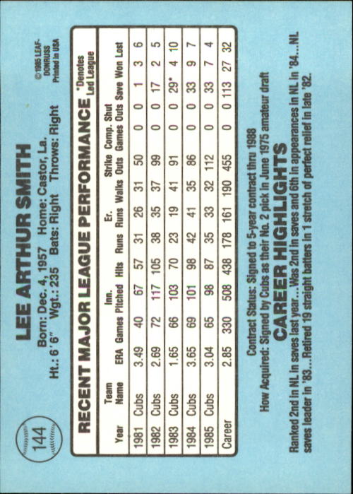 A0356- 1986 Donruss Baseball Cards 1-250 +Rookies -You Pick- 10+ FREE US SHIP - Picture 287 of 499