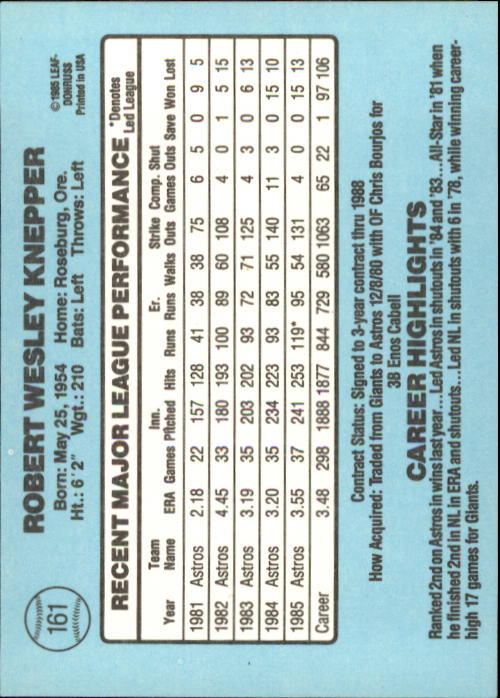 A0356- 1986 Donruss Baseball Cards 1-250 +Rookies -You Pick- 10+ FREE US SHIP - Picture 321 of 499