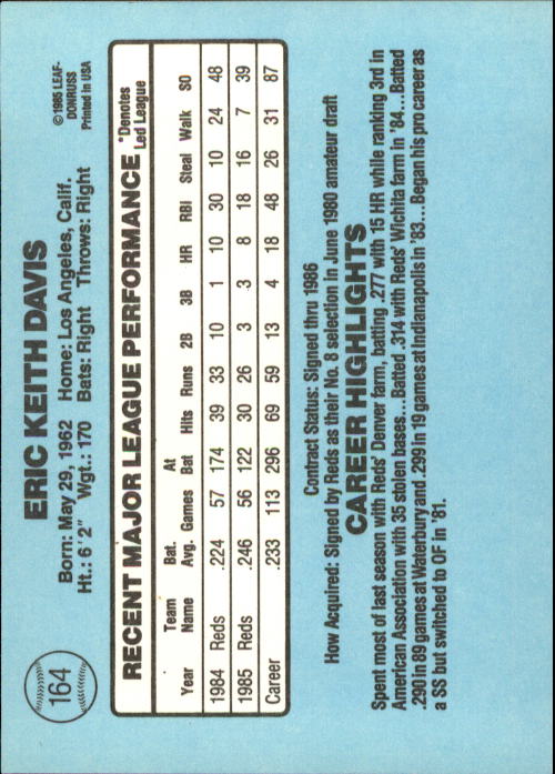 A0356- 1986 Donruss Baseball Cards 1-250 +Rookies -You Pick- 10+ FREE US SHIP - Picture 327 of 499