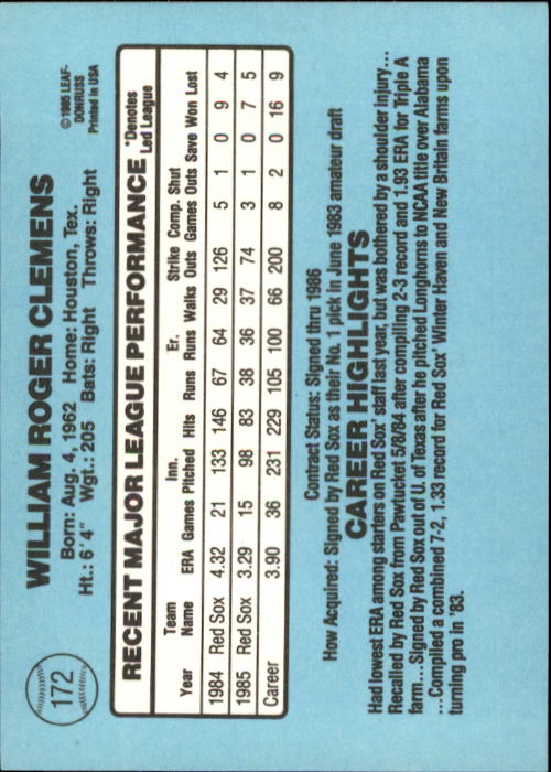 A0356- 1986 Donruss Baseball Cards 1-250 +Rookies -You Pick- 10+ FREE US SHIP - Picture 343 of 499