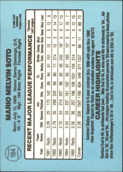 A0356- 1986 Donruss Baseball Cards 1-250 +Rookies -You Pick- 10+ FREE US SHIP - Picture 367 of 499
