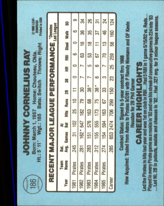 A0356- 1986 Donruss Baseball Cards 1-250 +Rookies -You Pick- 10+ FREE US SHIP - Picture 371 of 499