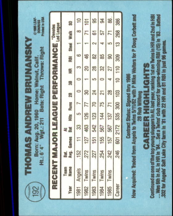 A0356- 1986 Donruss Baseball Cards 1-250 +Rookies -You Pick- 10+ FREE US SHIP - Picture 383 of 499