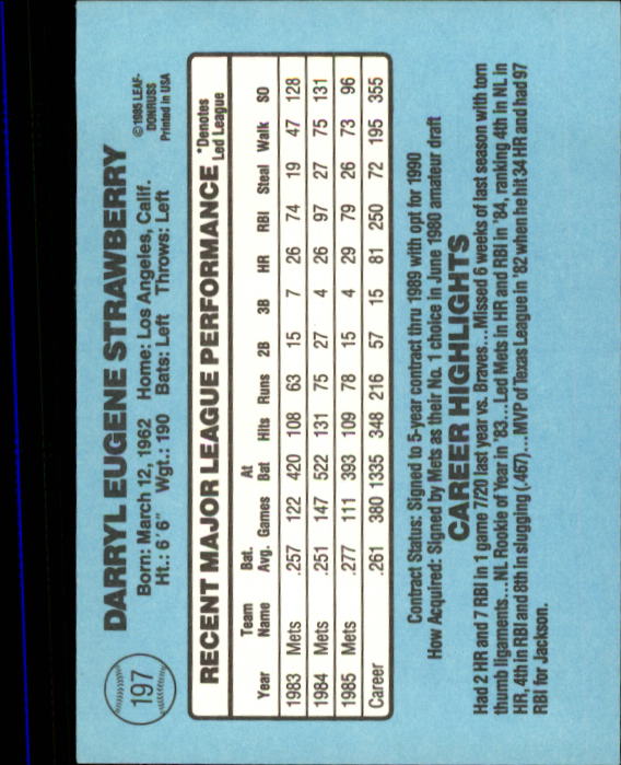 A0356- 1986 Donruss Baseball Cards 1-250 +Rookies -You Pick- 10+ FREE US SHIP - Picture 393 of 499