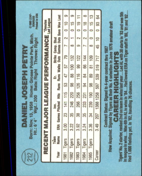 A0356- 1986 Donruss Baseball Cards 1-250 +Rookies -You Pick- 10+ FREE US SHIP - Picture 423 of 499