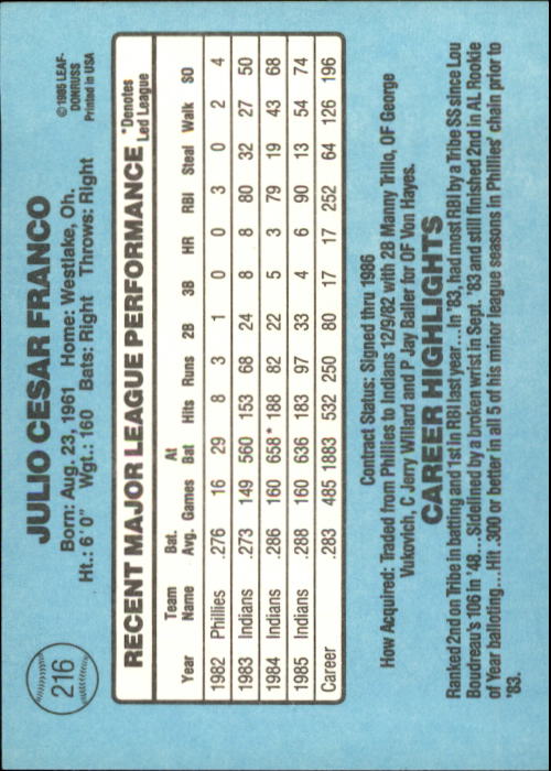A0356- 1986 Donruss Baseball Cards 1-250 +Rookies -You Pick- 10+ FREE US SHIP - Picture 431 of 499
