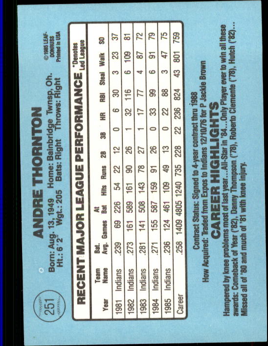 1981 Donruss #446 Ben Oglivie - NM-MT