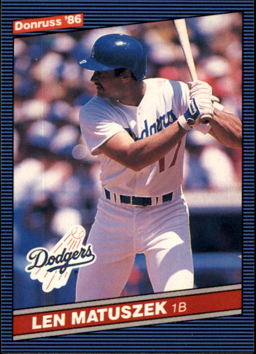 1986 Donruss Baseball "Main Set" Base Cards #441 to #660 - Picture 108 of 439