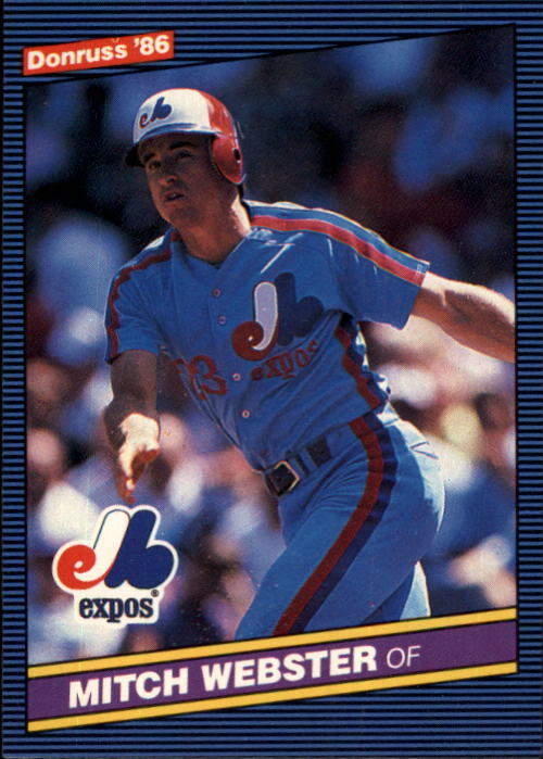 1986 Donruss Baseball "Main Set" Base Cards #441 to #660 - Picture 166 of 439