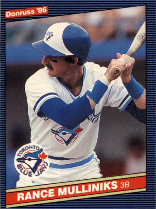 1986 Donruss Baseball "Main Set" Base Cards #441 to #660 - Picture 332 of 439
