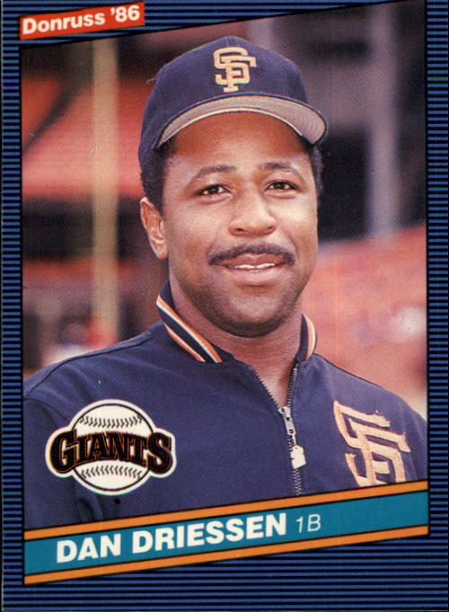 1986 Donruss Baseball "Main Set" Base Cards #441 to #660 - Picture 402 of 439