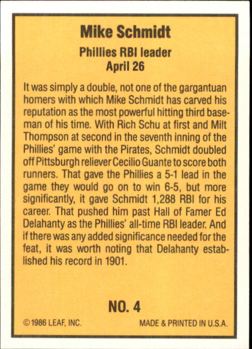 1986 Donruss Highlights Baseball Cards - Picture 9 of 111