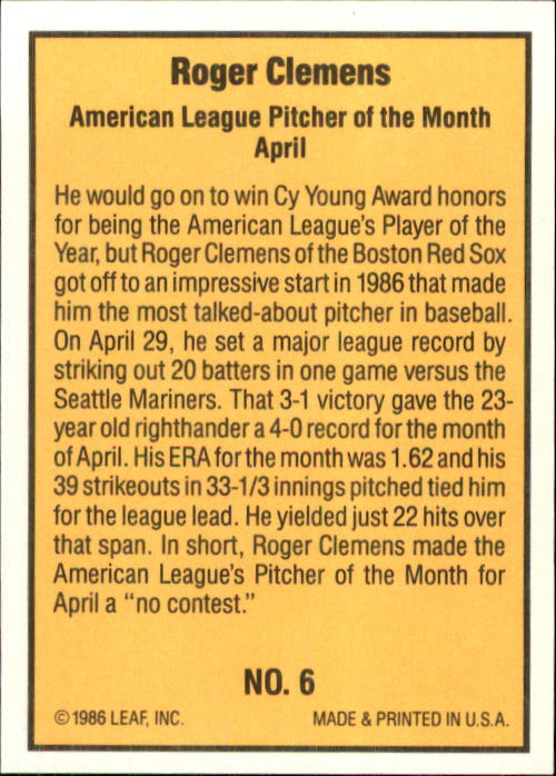 1986 Donruss Highlights Baseball Cards - Picture 13 of 111