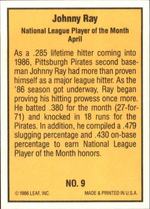 1986 Donruss Highlights Baseball Cards - Picture 19 of 111