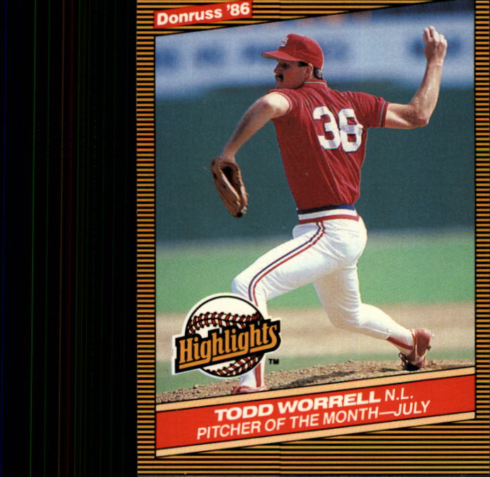 1986 Donruss Highlights Baseball Cards - Picture 58 of 111