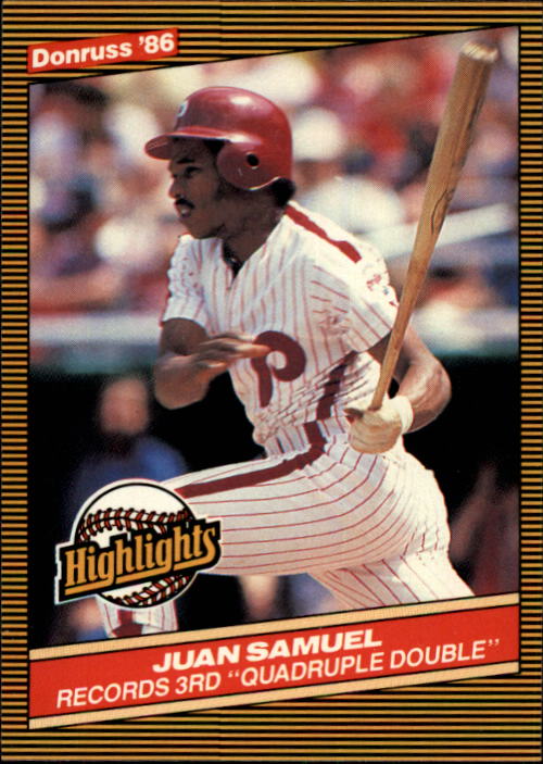 1986 Donruss Highlights Baseball Cards - Picture 74 of 111