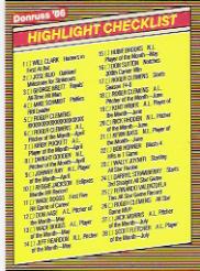1986 Donruss Highlights Baseball Cards - Picture 110 of 111