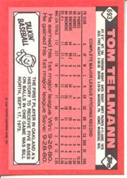thumbnail 308  - 1986 TOPPS TIFFANY BASEBALL ASSORTED SINGLES U-PICK 502-750