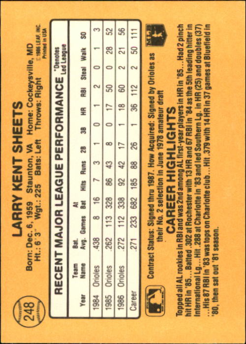 A7218- 1987 Donruss Baseball Cards 248-497 +Rookies -You Pick- 10+ FREE US SHIP - Picture 3 of 501