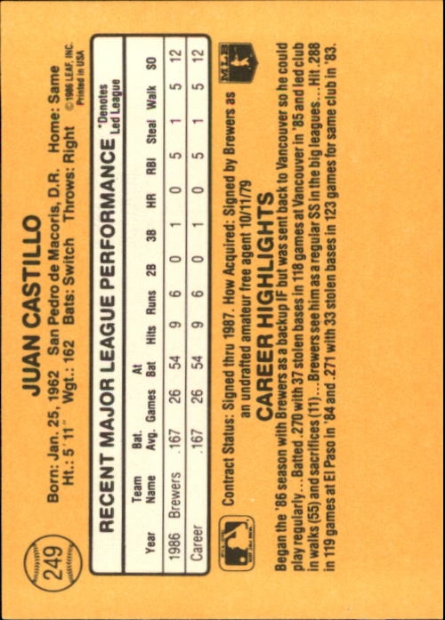 A7218- 1987 Donruss Baseball Cards 248-497 +Rookies -You Pick- 10+ FREE US SHIP - Picture 5 of 501